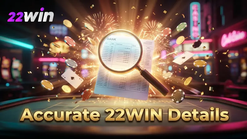 Ensure all payment details are accurate to prevent 22WIN deposit delays.