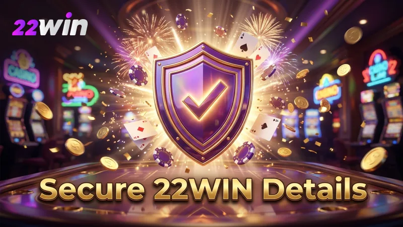 Your secure 22WIN account starts with a few simple details, protecting your privacy.
