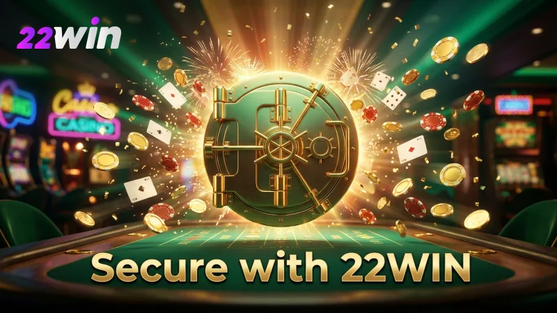 Robust security frameworks protect all transactions and personal data at 22WIN.