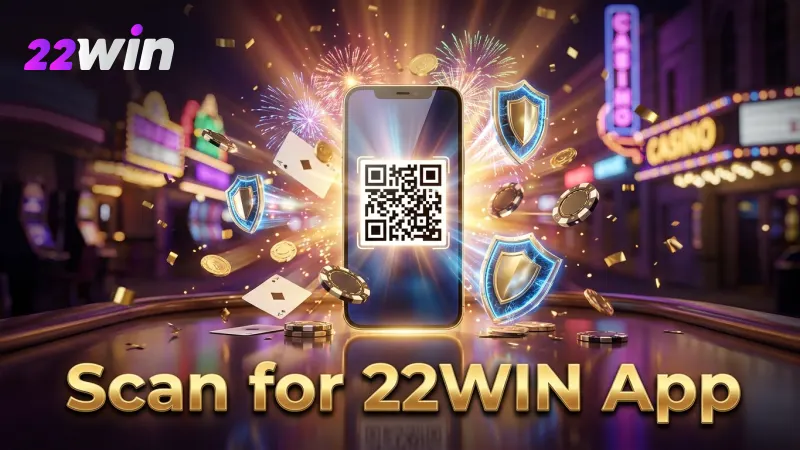 Quickly scan the official QR code to begin your 22WIN App Download process.