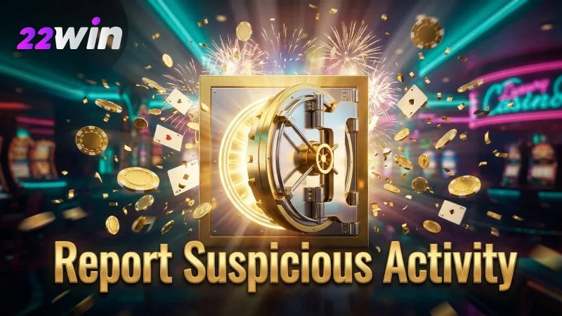 Report any unusual account activity immediately to 22WIN support.