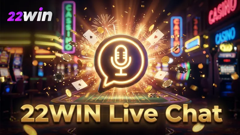 Seamless two-way communication: 22WIN's live chat connects players instantly for real-time problem-solving.