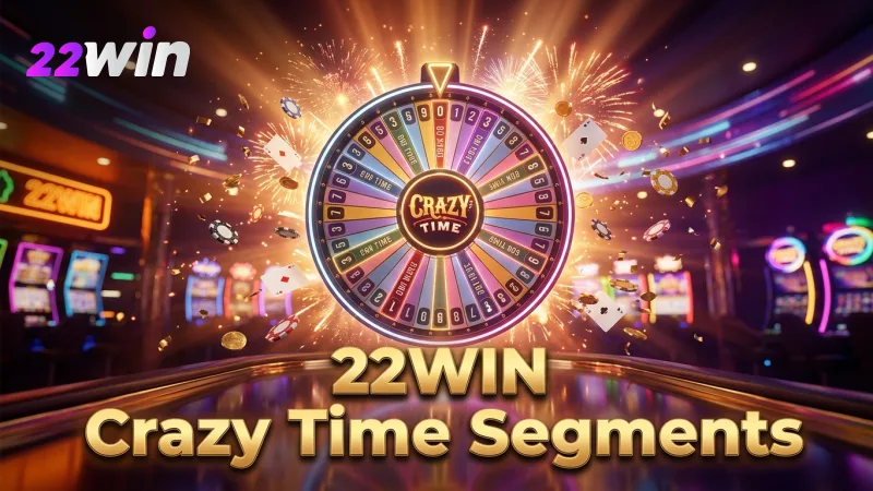 Maximize potential by understanding Crazy Time wheel segment payouts on 22WIN.