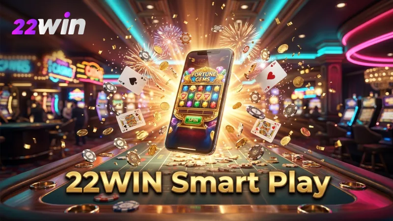 Strategic betting on 22WIN can align with the Fortune Gems reel mechanic for potential gains.
