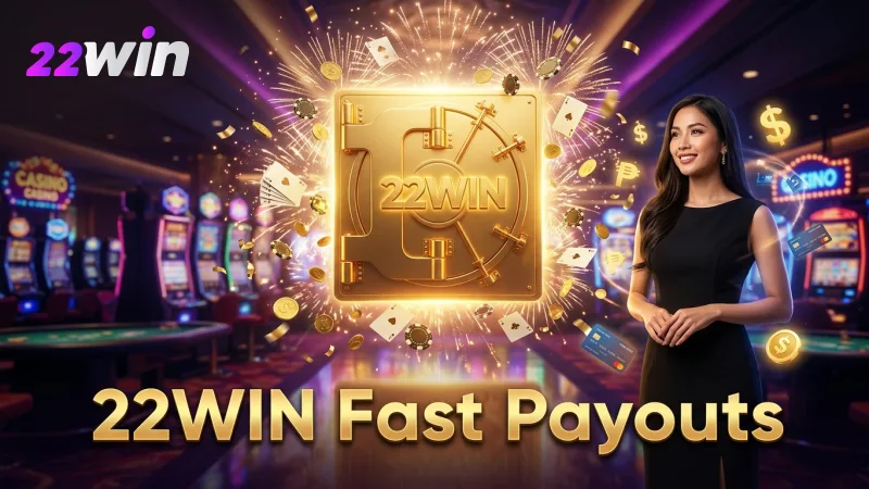 22WIN ensures safe, quick cash-in and cash-out for all players.