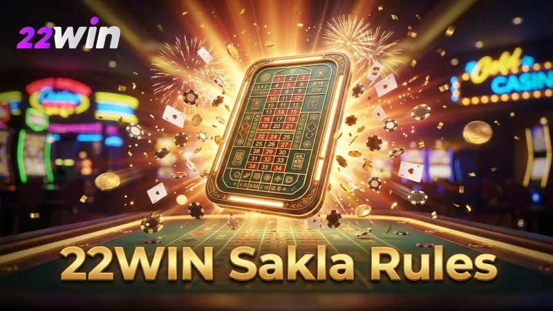 22WIN maintains the core betting structure and payouts for online Sakla.